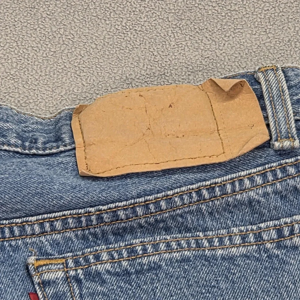 VTG Levis 501 Jeans Mens 36x30‎ Blue Made USA Button 90s Faint Stains Fits 31x29